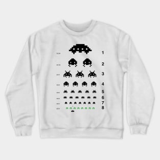 Gamers Eye Test Chart Crewneck Sweatshirt